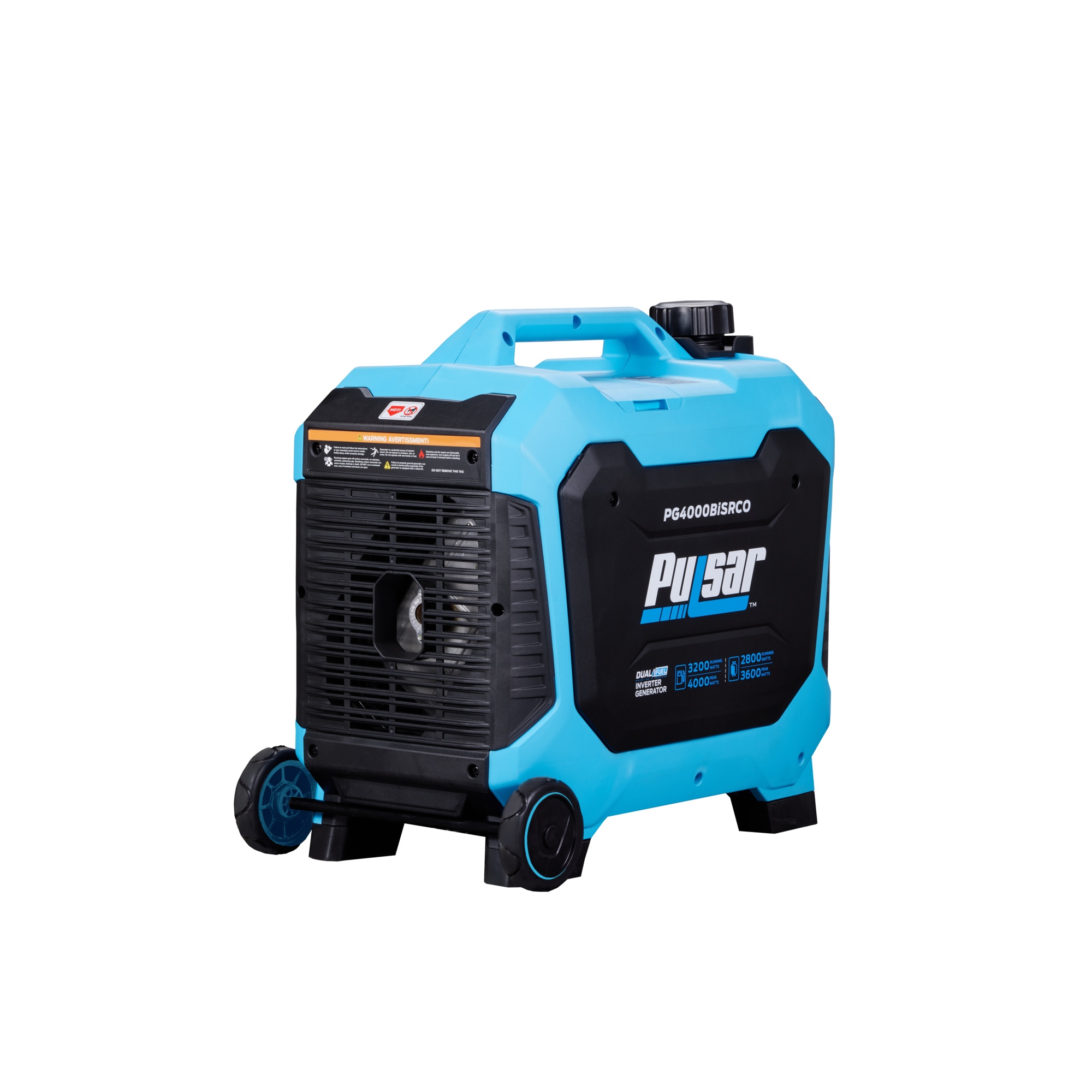 Pulsar Dual Fuel Inverter Generator — 4,000W, RV Ready, Remote Start, Model# PG4000BISRCO